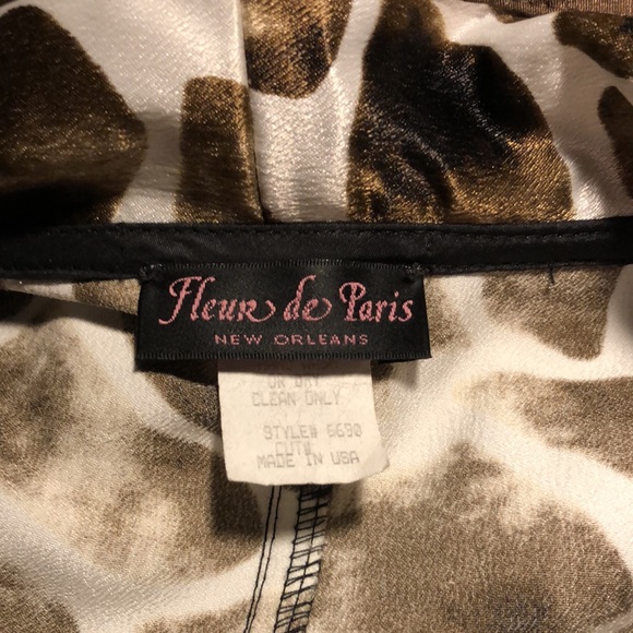 FLEUR DE PARIS NEW ORLEANS ANIMAL PRINT LONG LENGTH DRESS/JACKET (?) - Picture 8 of 9